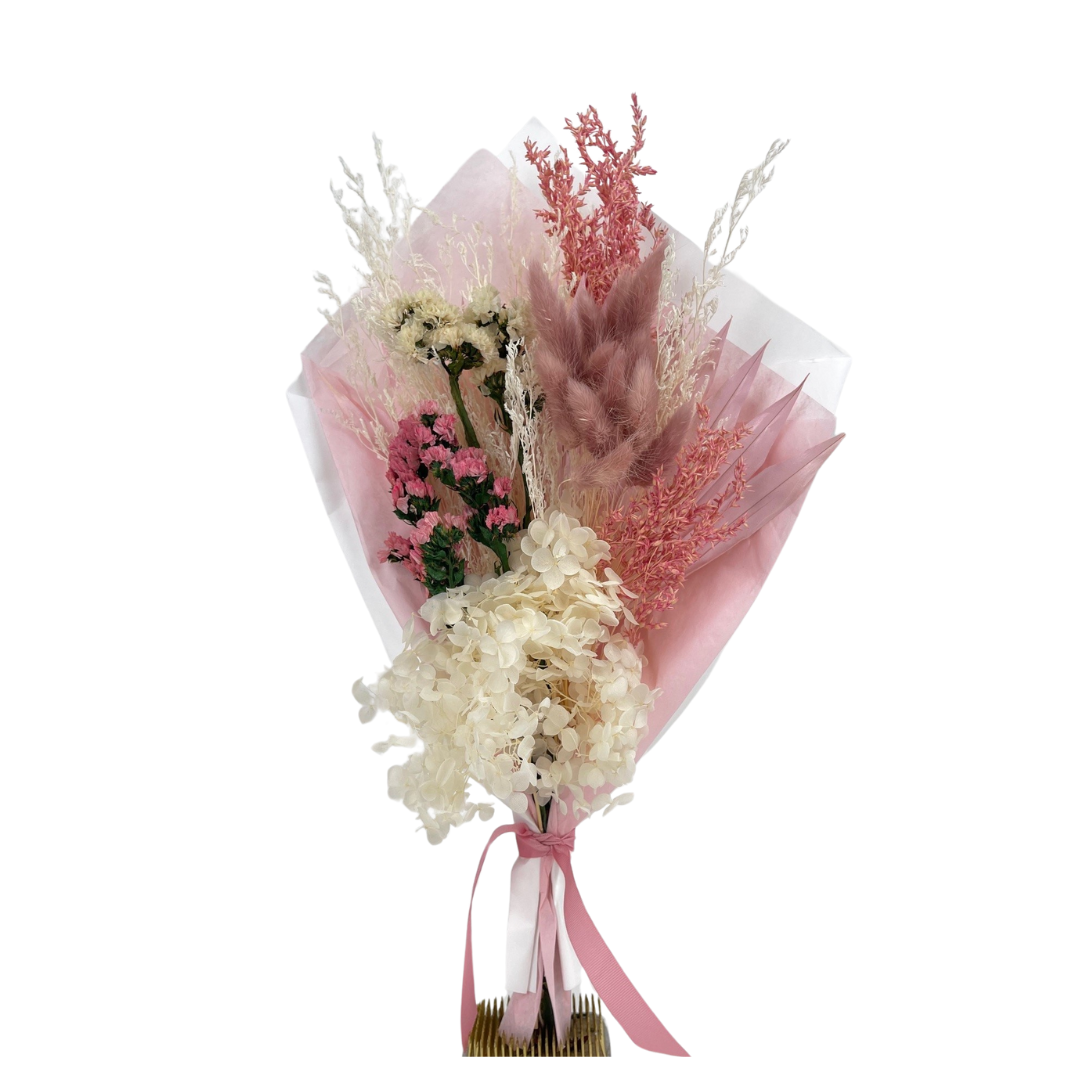 Pink & White Hydrangea Floral Bouquet